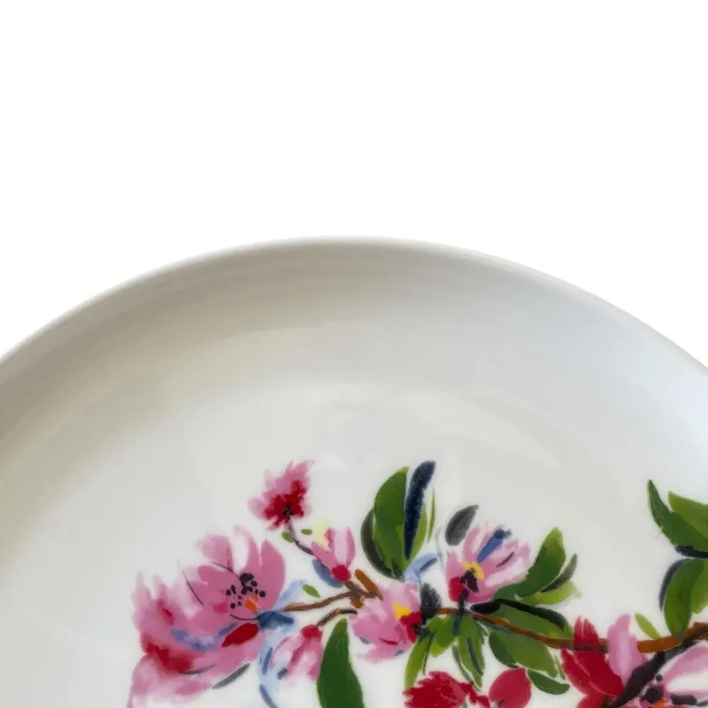 Mikasa BUTTERFLY GARDEN Porcelain Salad Plate 9.25in Set of 2 Spring Floral NEW